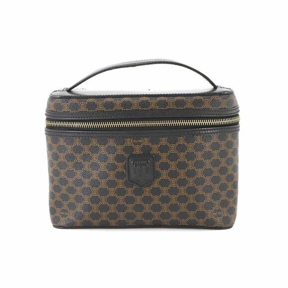 CELINE Black Leather Vanity Bag - Picture 1 of 9